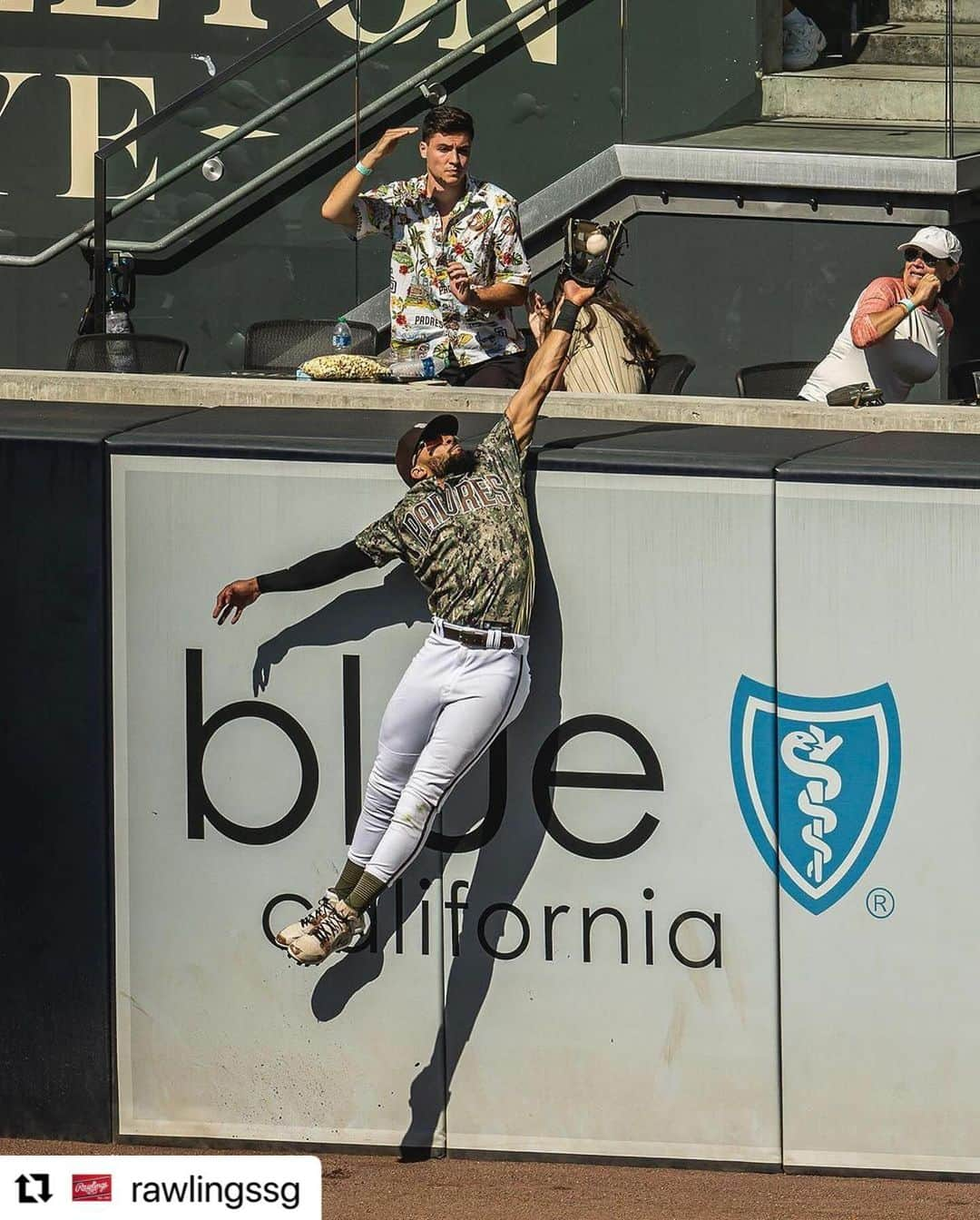 Rawlings Japanのインスタグラム：「#Repost @rawlingssg with @use.repost ・・・ Air Tatis 🤯  #TeamRawlings   (Via: @padres) #ローリングス  #グラブ #守備 #タティスjr  #外野 #野球 #MLB @rawlings_japan_llc」