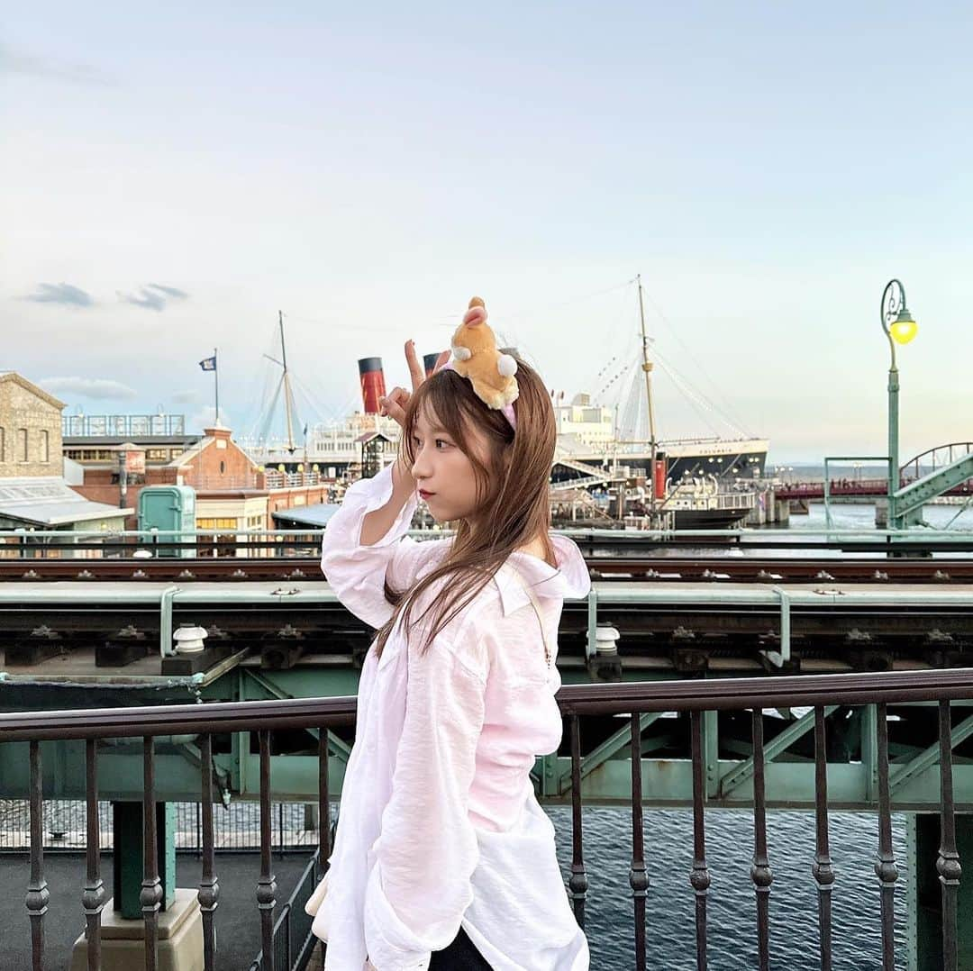 伊藤優絵瑠のインスタグラム：「行ってきた︎︎☺︎🐭   #ootd #code #disney #disneysea   #ディズニー  #ディズニーシー」