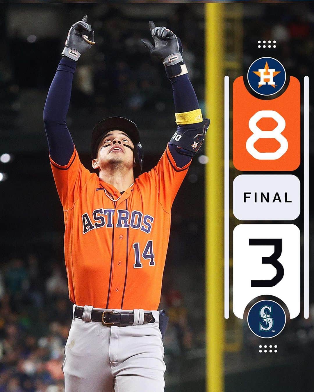 MLBさんのインスタグラム写真 - (MLBInstagram)「The @Astros take 2 out of 3 in this HUGE series in Seattle.」9月28日 14時02分 - mlb