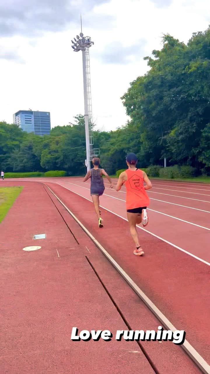 福島和可菜のインスタグラム：「走るっていい事しかない🥰🙌  Love running ✨🏃‍♀️✨  #チャレンジャー #Love #running #トラック #練習 #織田フィールド #走る」