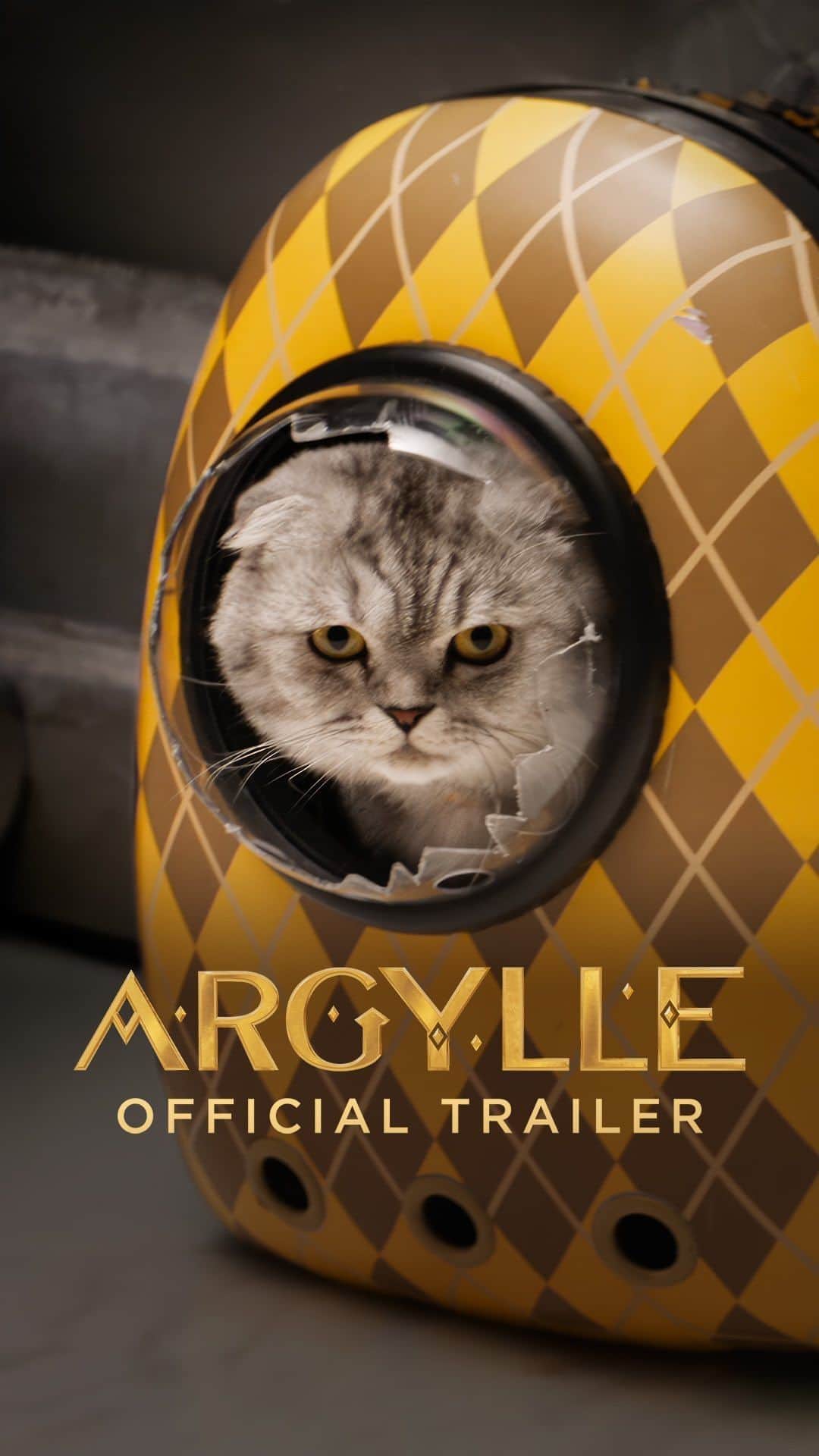 クラウディア・シファーのインスタグラム：「Don’t let the cat out of the bag. #ArgylleMovie, in theaters February 2, 2024.」