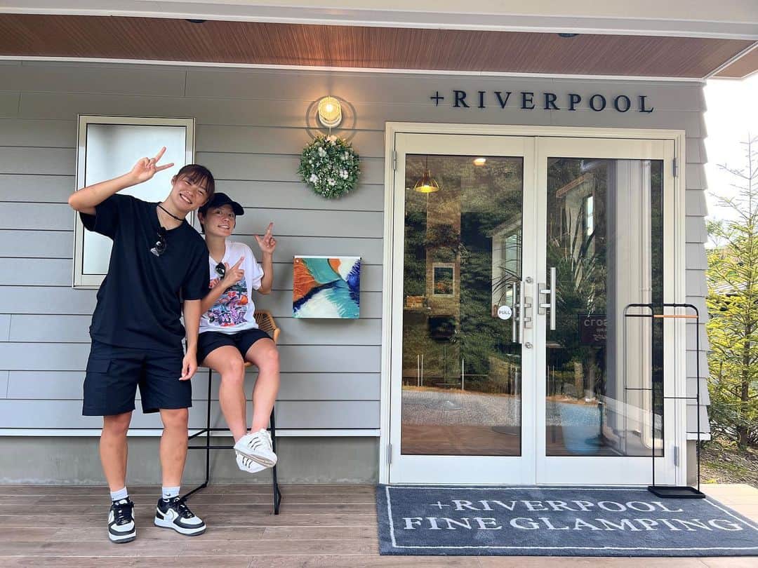 猶本光のインスタグラム：「懐かしの真夏の思い出🏝☀️  #グランピング #PLUSRIVERPOOL #プラスリバプール」