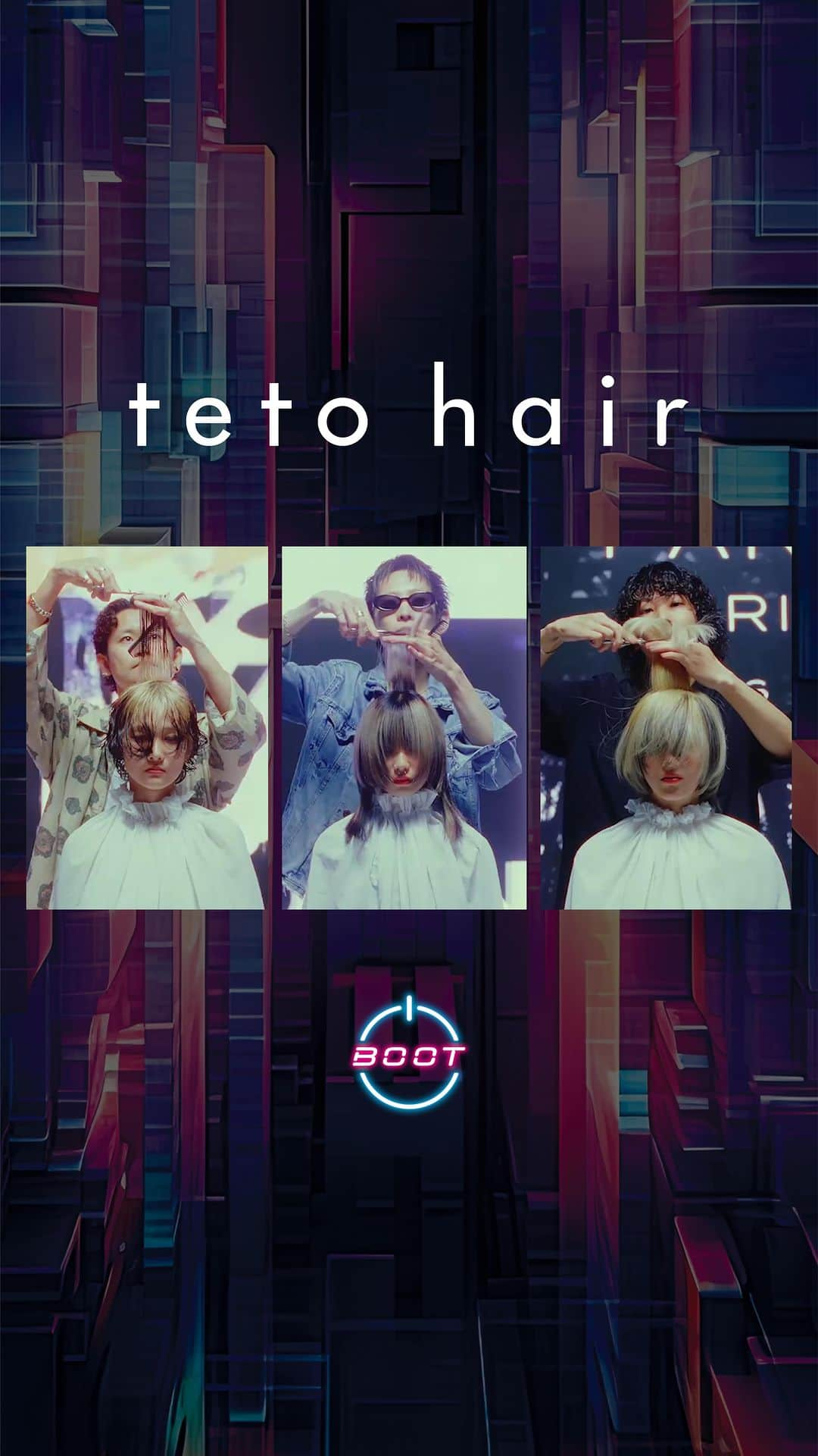 ミルボン Milbon for designer japanのインスタグラム：「⁡ 【BOOT】teto hair version ⁡ 起動セヨ。ありあまる創造力。 ⁡ デジタルヘアショー "BOOT-ブート-"とは？ 世界中の美容師と美容の未来をつなぐ、バーチャルイベントスペース "MILBON DIGITAL ARENA"。デジタル空間ならではの映像表現・空間演出を駆使し、臨場感あふれる新感覚の「デジタルヘアショー」を開催！ ⁡ ◆ 出演サロン（※アルファベット順） ✨HAIR ICI ・ 丹羽健太　@hairici_ken0220 ・ 山中 菜々子　@ya_nana0321 ・ 東川内 遥　@harsk31 ⁡ ✨in chelsea ・ 照屋 寛倖　@inchelsea_teluya ・ yolico　@yolico.inchelsea ・ MoMo　@inchelsea_momo ⁡ ✨jurk ・ YOU　@jurk_you ・ suzuna　@suzuna_jurk ・ mitsuki　@mitsuki_jurk ⁡ ✨teto hair ・ 渡辺 仁史　@hitoshihomme ・ 池田 快斗　@teto_kaiiitom ・ 柳 裕介　@teto__yagi ⁡ ◆開催日 10/18（水）20:30～21:00（予定） ⁡ ◆配信先 ミルボンデジタルアリーナ（アプリ） ※AppStoreまたはGooglePlayからアプリをダウンロードしてください。 ⁡ #ミルボン #ミルボンda #milbon #milbonda #デジタルアリーナ #ヘアショー #hairshow #カットショー #cutshow #美容室 #ヘアサロン #美容師 #ヘアデザイナー #スタイリスト #アシスタント #美容学生 #creative #クリエイティブ」