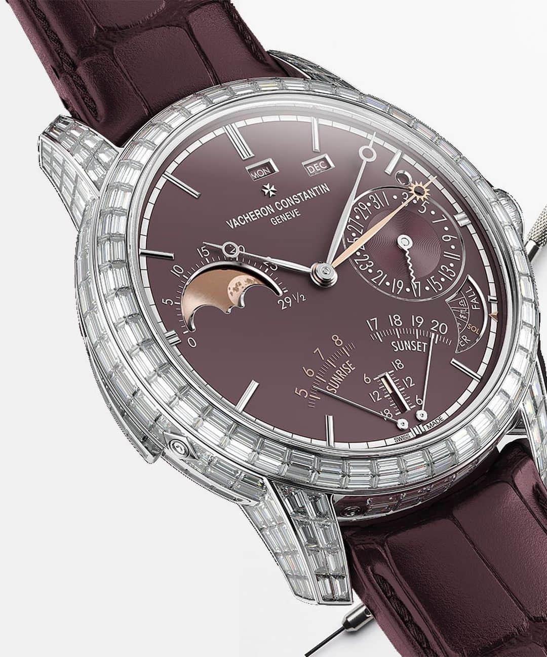 ヴァシュロン コンスタンタンのインスタグラム：「The sky is *not* the limit. ✨  Responsible for special orders and exceptional creations for the Maison in the form of one-of-a-kind timepieces, the Les Cabinotiers department produce veritable masterpieces in the field of astronomical watches with highly sophisticated complications.   Among these is Les Cabinotiers Astronomical striking Grand Complication High Jewellery and its 19 functions inspired by astronomy, including a reading of civil, solar and sidereal time complete with a perpetual calendar and a minute repeater.  #VacheronConstantin #OneOfNotMany #vacheron #thehourlounge #watches #watch #watchesofinstagram #horology #watchoftheday #instawatch」