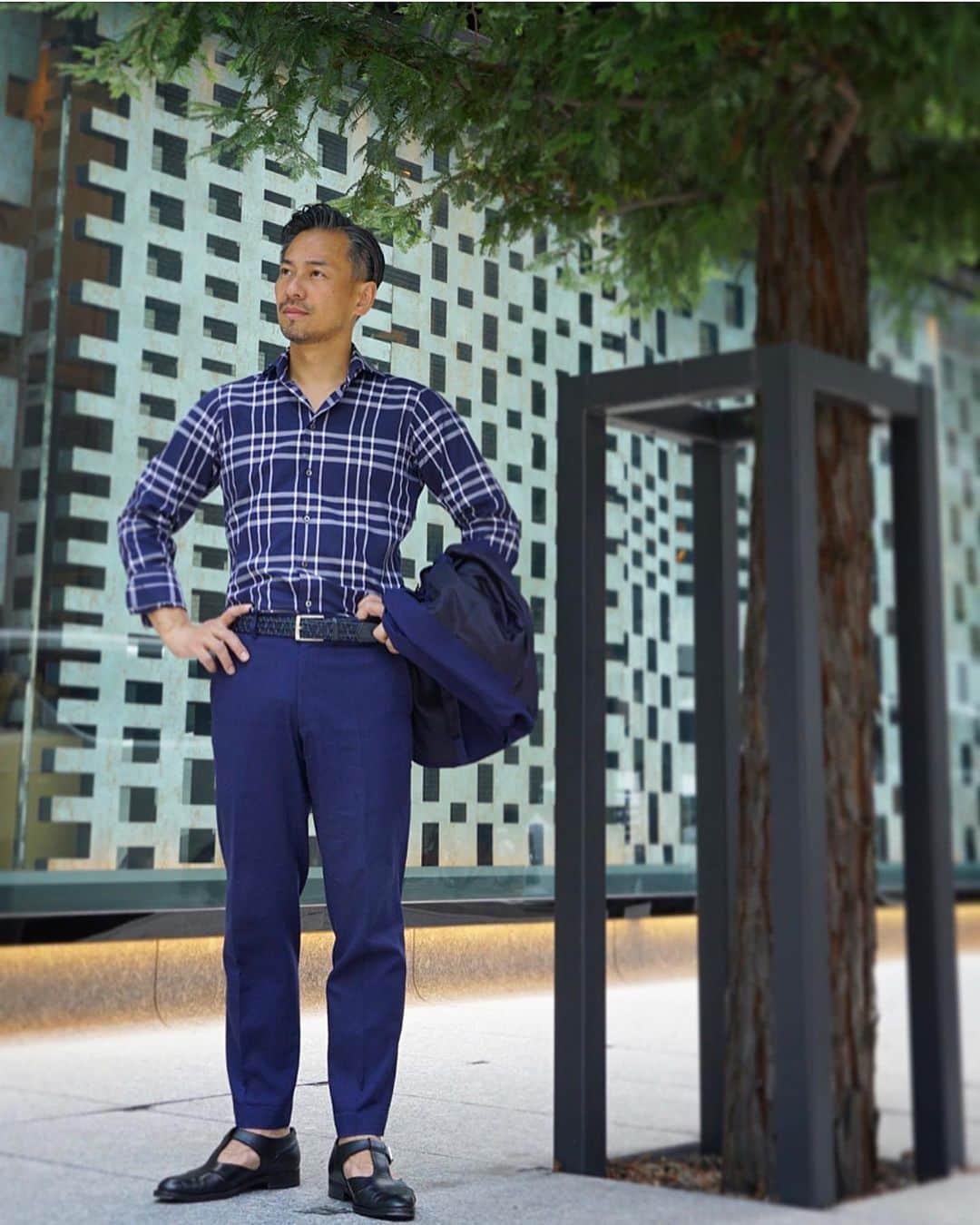 Luxumさんのインスタグラム写真 - (LuxumInstagram)「Casual Suit  #シアサッカー  #チェックシャツ #オーダースーツ #オーダータキシード #mensfashion」9月28日 17時25分 - order_suit_luxum