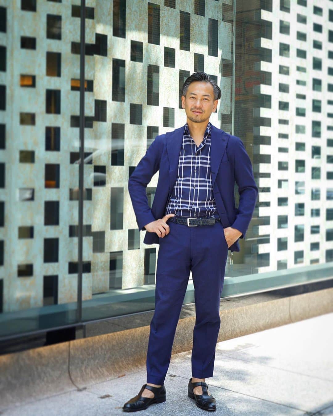 Luxumさんのインスタグラム写真 - (LuxumInstagram)「Casual Suit  #シアサッカー  #チェックシャツ #オーダースーツ #オーダータキシード #mensfashion」9月28日 17時25分 - order_suit_luxum