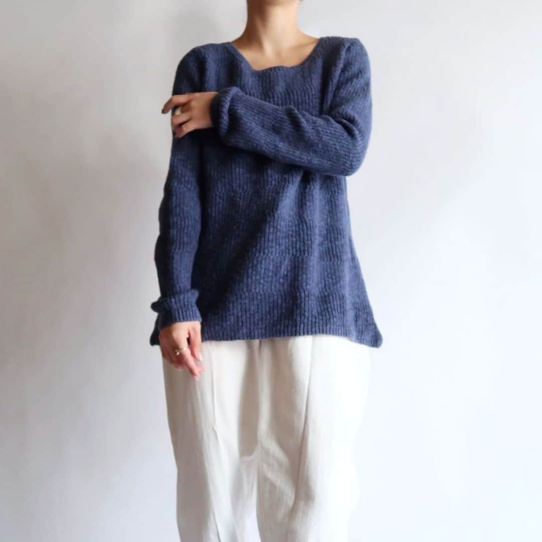 TheSunGoesDownのインスタグラム：「l.l.bean blue knit  staff 157cm」