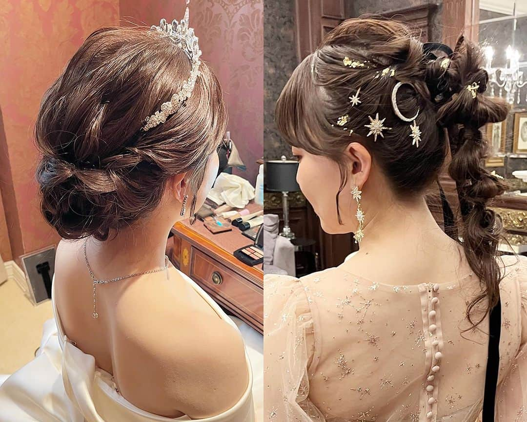 ゼクシィさんのインスタグラム写真 - (ゼクシィInstagram)「. 【挙式＆披露宴😍おしゃれ花嫁さんのヘアチェンジ】 . 今回は、#ゼクシィ2023 に素敵なお写真を 投稿してくれた花嫁さんの おしゃれなヘアチェンジの髪型をpick up！🎀 . @w_s2_wd さん @_chr_wd_ さん @ri____wd さん @mnm_wedding_ さん @0401ttori___wd さん @sa_03.25 さん @0314_wedding さん . +♥+:;;;:+♥+:;;;:+♥+:;;;:+♥+:;;;:+♥+:;;;:+♥ . プロポーズから結婚式まで素敵なお写真募集中！ . ゼクシィ公式アカウントでお写真を紹介してみませんか？ 【#ゼクシィ2023】 を付けて投稿してください♡ . +♥+:;;;:+♥+:;;;:+♥+:;;;:+♥+:;;;:+♥+:;;;:+♥ . ▼公式アプリもCHECKしてね ゼクシィアプリはURLから @zexyrecruit  ▼理想の会場探しをプロがサポート！ ゼクシィ相談カウンターもCHECK @zexy_counter のURLから  #花嫁ヘア#ウエディングヘア#花嫁ヘアアレンジ#ヘアチェンジ#花嫁メアメイク _ #結婚式#プレ花嫁#2023秋婚#2023冬婚#2024春婚#2023夏婚プレ花嫁#2023秋婚プレ花嫁 _ #ゼクシィ」9月28日 18時00分 - zexyrecruit