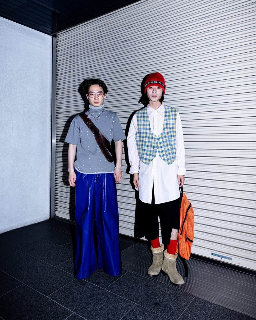 のインスタグラム：「Name: 唯音/大庭裕司⁠ Age: 23/23⁠ Occupation: アパレル/model⁠ ⁠ Shirt #sulvam⁠ Tops #XanderZhou⁠ Pants #JOHNLAWRENCESULLIVAN⁠ Bag #NIKE⁠ Shoes #used⁠ Necklace #vintage⁠ Bag #used⁠ ⁠ Photo by @iam_____riku⁠ ⁠ #スナップ_fs #fashionsnap #fashionsnap_women」