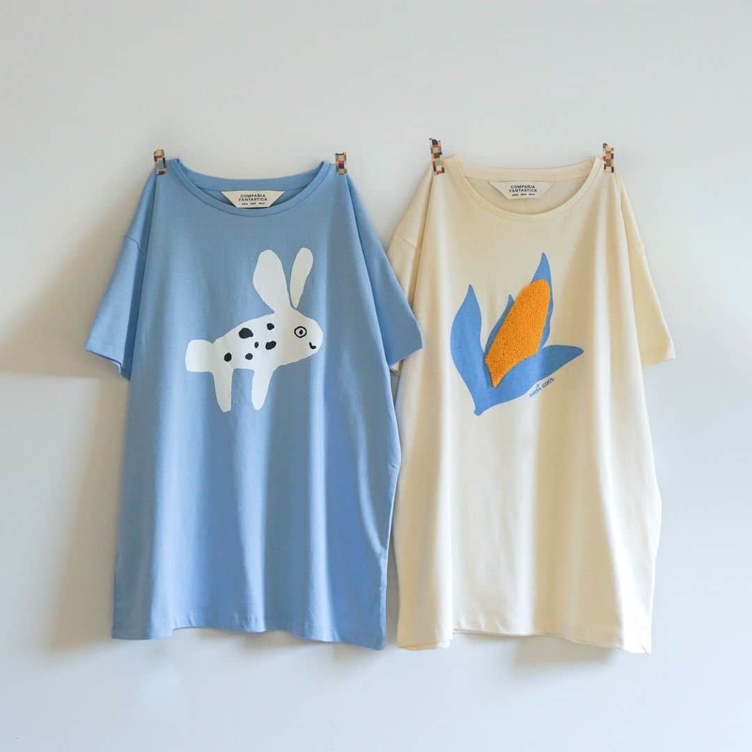 marbleSUD(マーブルシュッド) のインスタグラム：「にっこりウサギ🐰と、フワフワとうもろこし🌽 インパクトあるモチーフと、そのゆるさに思わずときめく スペインのブランド「COMPANIA FANTASTICA(カンパニアファンタスティカ)」より、秋冬の新作が届きました。  大人の遊び心を凝縮したようなデザインは、身に纏うと気分まで明るくしてくれるアイテムばかりです👀✨」
