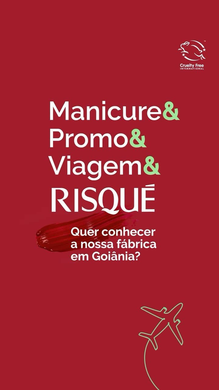 Risqueのインスタグラム：「Que tal ganhar uma viagem para Goiânia para conhecer a nossa fábrica? Participe da nossa Promoção Manicure & Risqué e concorra a uma viagem. É só acessar o link da bio, contar a sua história em vídeo e torcer muito!  *Período de participação de 10/09/2023 00:00 a 10/11/2023 23:59   #RisquéOficial #TáNasNossasMãos」