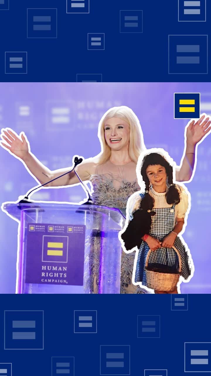DYLAN MULVANEYのインスタグラム：「I had the absolute pleasure of speaking at HRC’s San Diego dinner last month. A huge thank you to HRC, my community and my chosen family for letting me shine as the woman I am!」