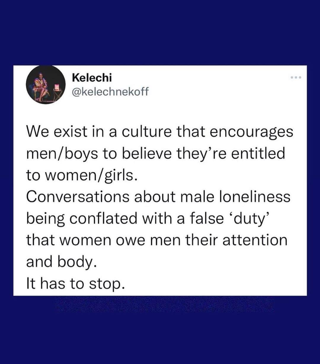 ケイト・ベッキンセイルさんのインスタグラム写真 - (ケイト・ベッキンセイルInstagram)「If yesterday has highlighted anything, it's the grim reality of how dangerous male entitlement can be. The root cause of this is misogyny. It's patriarchy. It's sexism repackaged as "being a better" or "real" man, by toxic social media influencers. It's social media companies themselves allowing this content to be eaten up, unchallenged. It's an entire society that turns a blind eye to the cause of violence towards women and girls. None of these problems are new, they have just repeatedly been left to fester, morph and grow until we are at a place where a high profile public figure can come on live Tv and make misogynistic remarks about a woman, and the next day lament the death of a 15 year old girl by a boy - and not see how those actions are connected. Misogyny breeds violence. It's never just a comment, banter, a joke - it's a culture that enables women to be seen as less than men. As disposable, without agency. We didn't need to have this horrific wake up call. It shouldn't take the violent death of a teenage girl for society to listen. Misogyny should be treated with the same severity as any other form of terror and violence. This isn't something women should have to put up with anymore. Deepest condolences to the family and friends of 15 year old Elianne Andam, for all the light and life that has been taken from you . Again I am disabling comments out of respect to her and her family . Repost @cheerupluv」9月29日 4時41分 - katebeckinsale