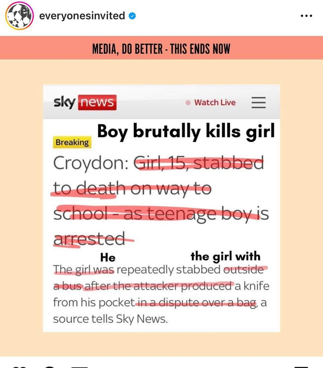 ケイト・ベッキンセイルのインスタグラム：「If yesterday has highlighted anything, it's the grim reality of how dangerous male entitlement can be. The root cause of this is misogyny. It's patriarchy. It's sexism repackaged as "being a better" or "real" man, by toxic social media influencers. It's social media companies themselves allowing this content to be eaten up, unchallenged. It's an entire society that turns a blind eye to the cause of violence towards women and girls. None of these problems are new, they have just repeatedly been left to fester, morph and grow until we are at a place where a high profile public figure can come on live Tv and make misogynistic remarks about a woman, and the next day lament the death of a 15 year old girl by a boy - and not see how those actions are connected. Misogyny breeds violence. It's never just a comment, banter, a joke - it's a culture that enables women to be seen as less than men. As disposable, without agency. We didn't need to have this horrific wake up call. It shouldn't take the violent death of a teenage girl for society to listen. Misogyny should be treated with the same severity as any other form of terror and violence. This isn't something women should have to put up with anymore. Deepest condolences to the family and friends of 15 year old Elianne Andam, for all the light and life that has been taken from you . Again I am disabling comments out of respect to her and her family . Repost @cheerupluv」