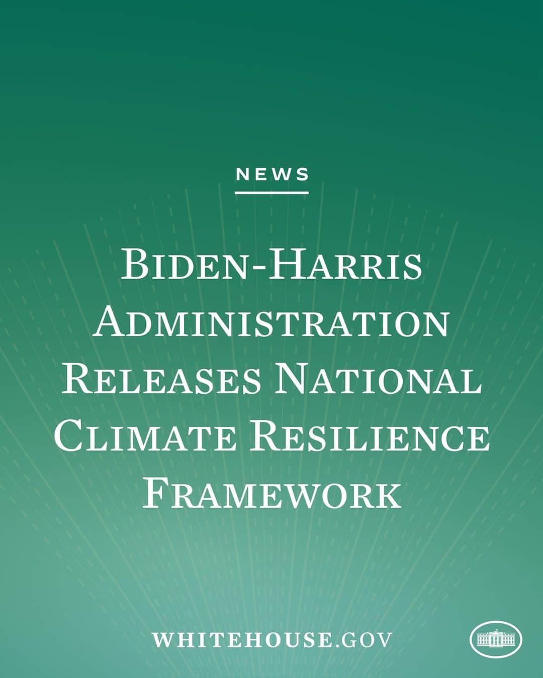 The White Houseさんのインスタグラム写真 - (The White HouseInstagram)「Today, at the first-ever White House Summit on Building Climate Resilient Communities, the Biden-Harris Administration is releasing a National Climate Resilience Framework and announcing more than $500 million in dedicated funding to help build a climate resilient nation.  This Administration’s National Climate Framework will:  1. Embed climate resilience into planning and management 2. Increase resilience of the built environment to both acute climate shocks and chronic stressors 3. Mobilize capital, investment, and innovation to advance climate resilience at scale 4. Equip communities with information and resources needed to assess their climate risks and develop the climate resilience solutions most appropriate for them 5. Protect and sustainably manage lands and waters to enhance resilience, while providing numerous other benefits 6. Help communities become not only more resilient, but also more safe, healthy, equitable, and economically strong」9月29日 6時00分 - whitehouse