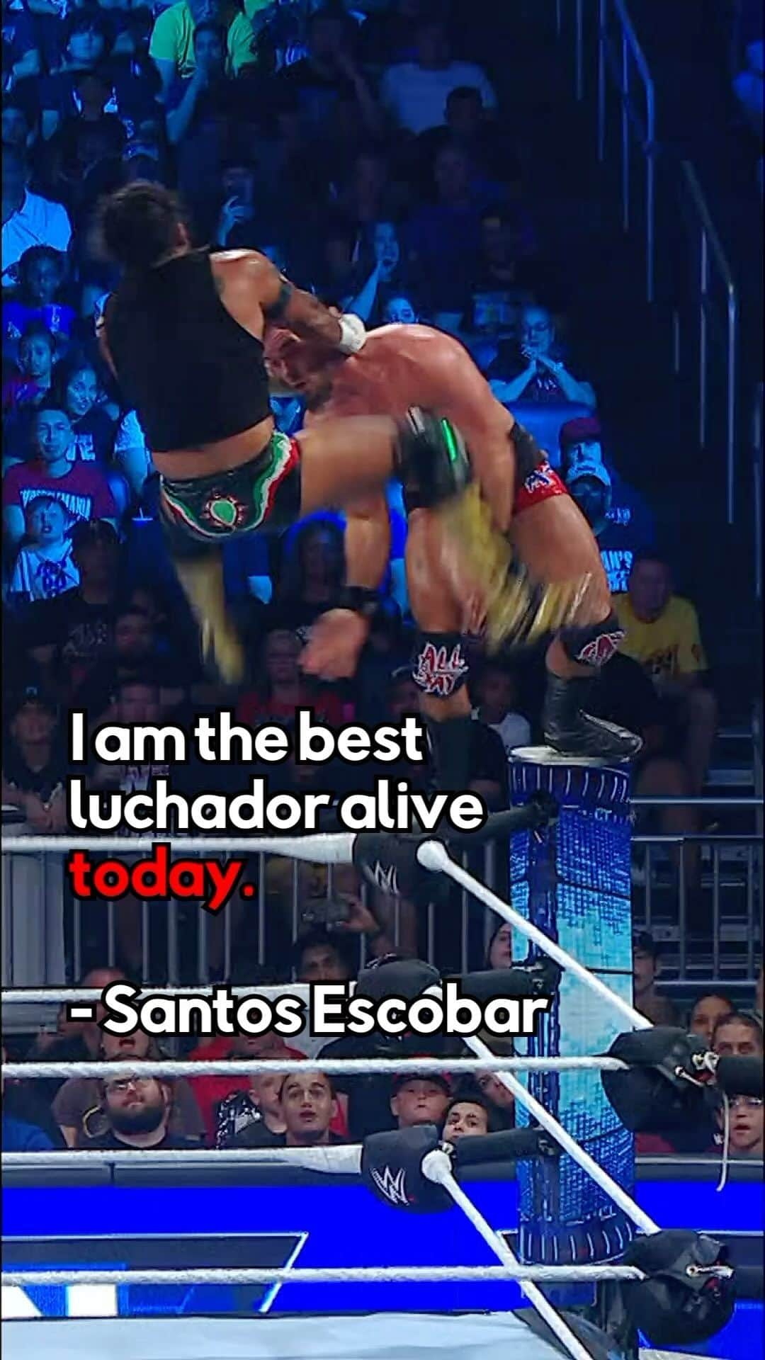 WWEのインスタグラム：「The Best Alive Today vs. The Best of All Time for the #USTitle TOMORROW on #SmackDown! 😤😤😤」