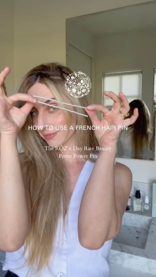 マラ・ロザックのインスタグラム：「Our gift to you: The classic hair accessory everyone needs and one of Mara’s absolute favorites! We love this pin so much that we had to give it to our community as a FREE gift!!  Get our exclusive, custom color @rozhair x @dayratebeauty Petite Power Pin as a free gift with purchase on orders over $100 at https://rozhair.com.  🕊️ Act fast and find them now via link in bio.」