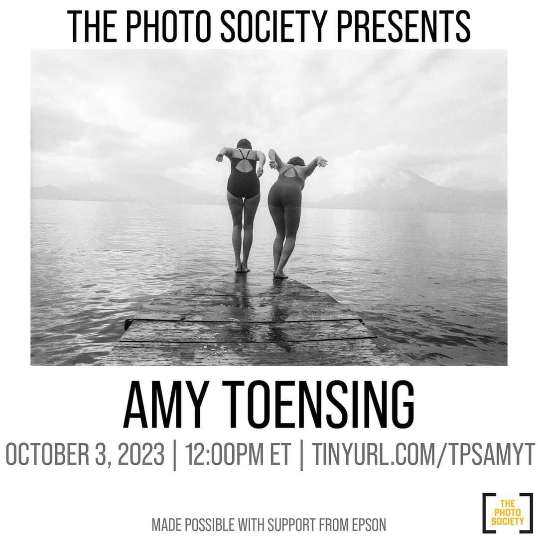 thephotosocietyのインスタグラム：「Link in Bio - Join us for @ThePhotoSociety Presents @AmyToensing on October 3, 2023 at 12:00PM ET. This event is free and open to the public. This event is made possible with the support of our friends at @EpsonAmerica. Please feel free to share the link https://tinyurl.com/tpsamyt  Amy Toensing is a visual journalist committed to telling stories with sensitivity and depth and has been a regular contributor to @NatGeo magazine for over twenty years. She has photographed communities around the globe including the last cave dwelling tribe of Papua New Guinea and remote Aboriginal Australia. She has also covered environmental topics around climate change, land conservation and food insecurity. Toensing has co-directed short documentary films about urban refugee children in Nairobi and the marginalization of widows in Uganda. Her work has been exhibited throughout the world and recognized with numerous awards, including two solo exhibits at Visa Pour L’image in Perpignan, France. Toensing is currently a National Geographic Explorer, BenQ Ambassador and FUJIFILM Creator. She lives in Central New York with her husband @MattMoyerPhoto (also a visual journalist and filmmaker) and their daughter Elsa Rose.  Amy will give a brief overview of her career and then discuss how her work as a “people photographer” has recently become more focused on the human connection to the environment through her last three stories for National Geographic magazine; A rewilding conservation project in Montana, a land and waterway preservation project in the Northeast United States and a program to bring back the American Chestnut Tree with genetic engineering.   The talk will be followed with a Question-and-Answer session moderated by TPS Communications Director @AlexSnyderPhoto. One lucky participant will win a signed print from Amy made with #Epson technology.   This event is free and open to the public. Please share the link https://tinyurl.com/tpsamyt」