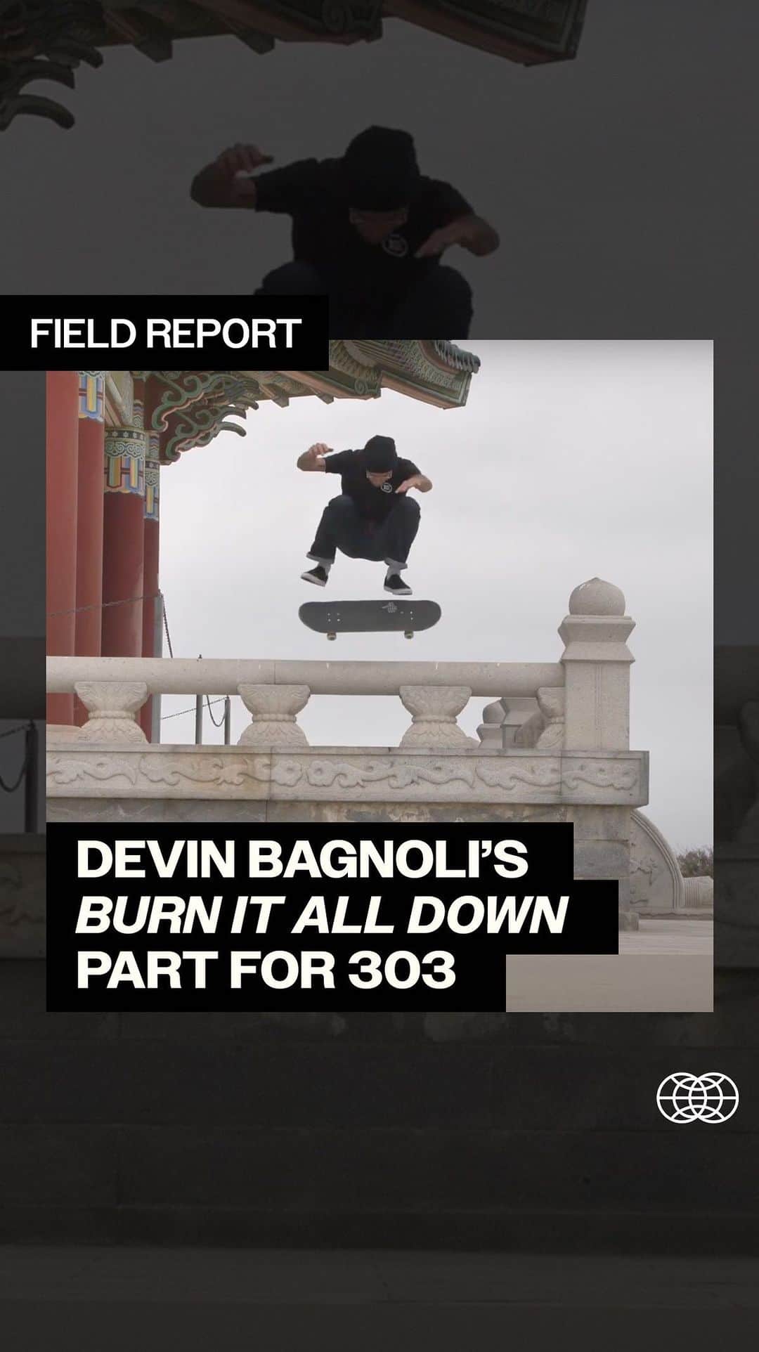 The Berricsのインスタグラム：「Field Report:  The freshly turned @techneskateboards PRO @devinbagnoli has just released his latest video part for @303boards! Devin hits his hometown of Daytona Beach, Florida, makes his mark on local spots in Denver, Colorado, and takes his powerful pop and fast flick all around Southern California in ‘Burn It All Down.’  🎥 @_nickhanson   Click the link in bio to watch the full video now showing on TheBerrics.com!  #skateboardingisfun #berrics」