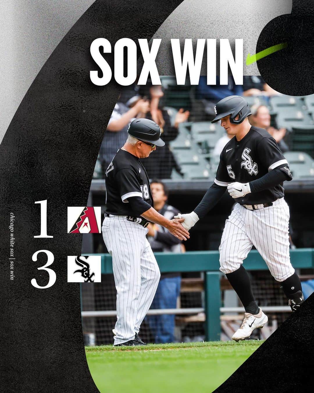 シカゴ・ホワイトソックスのインスタグラム：「SOX WIN!」
