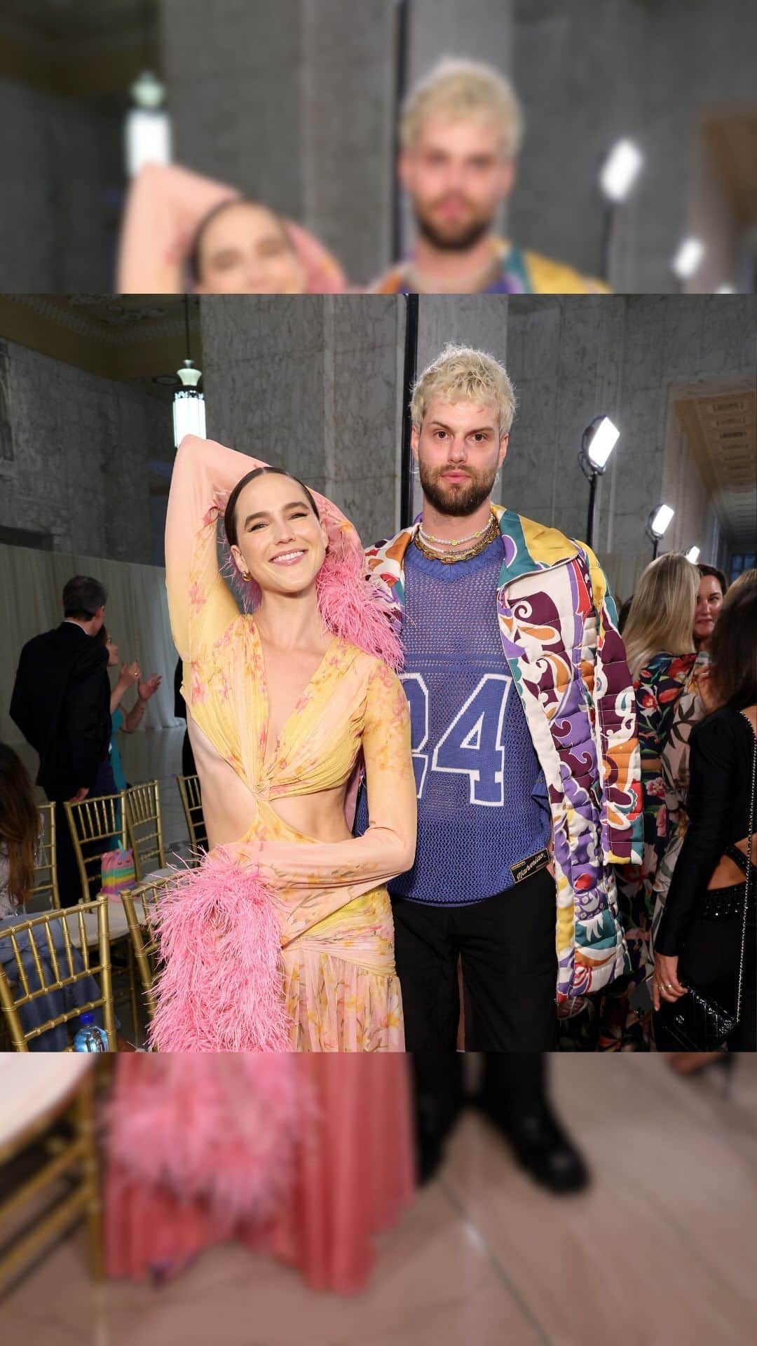NYFW（ニューヨークファッションウィーク）のインスタグラム：「#SofiTukker report from an angelic #PatBO show.」