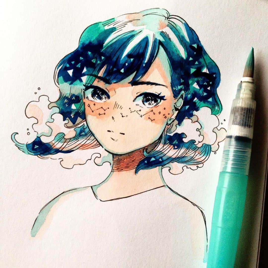 のインスタグラム：「cant believe i used to draw almost everyday 🥹」
