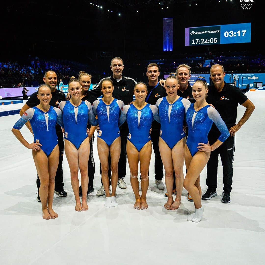 サンネ・ウェバースさんのインスタグラム写真 - (サンネ・ウェバースInstagram)「🦋 Podiumtraining done ✔️ I love this beautiful arena! Amazing to be back in @antwerp2023 after 10 years, for my 10th World Championship 🤩🦋 #worldchampionship #gymnastics」9月29日 5時47分 - sannewevers.official