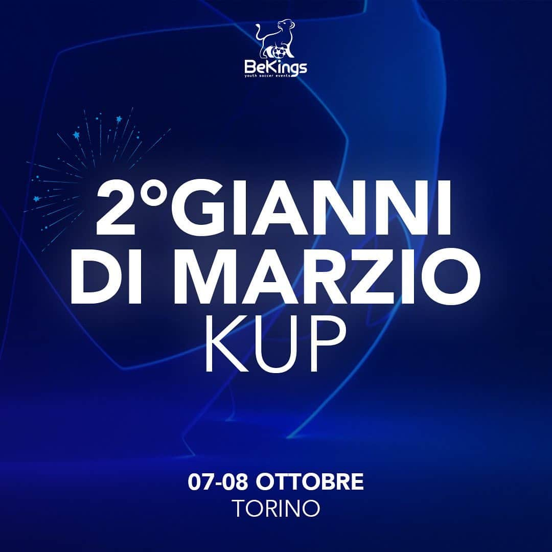 ステファノ・ソレンティーノのインスタグラム：「2° GIANNI DI MARZIO KUP! 🏆⚽️  Torna la Gianni Di Marzio Kup, memorial dedicato al grande allenatore, dirigente e opinionista.   ➡️ Un evento unico di alto livello tecnico a cui parteciperanno squadre in arrivo da tutta Italia.   🗓️Il 7 e 8 Ottobre presso 5 diversi impianti sportivi a Torino e provincia.  🎉 Infine una festa senza precedenti per festeggiare insieme lo sport con la partecipazione di @gianlucadimarzio e @stefanosorrentino   #BeKings」