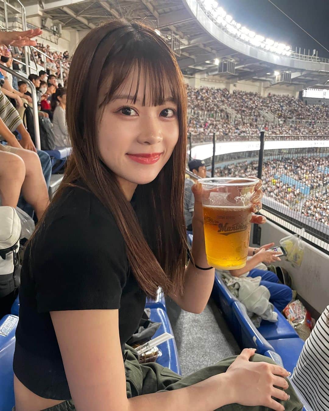 吉川七瀬のインスタグラム：「ついつい買ってしまうよね、、最高🍺⚾️」