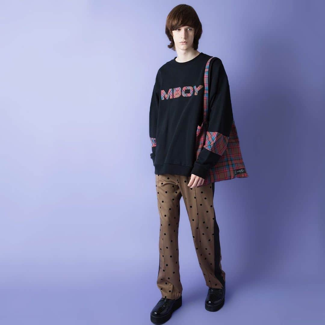 MILKBOYのインスタグラム：「MILKBOY 2023 Autumn Collection  TEDDY CHECK ロゴ TOPS TEDDY CHECK トート BAG DOTTED PANTS  #milkboy」