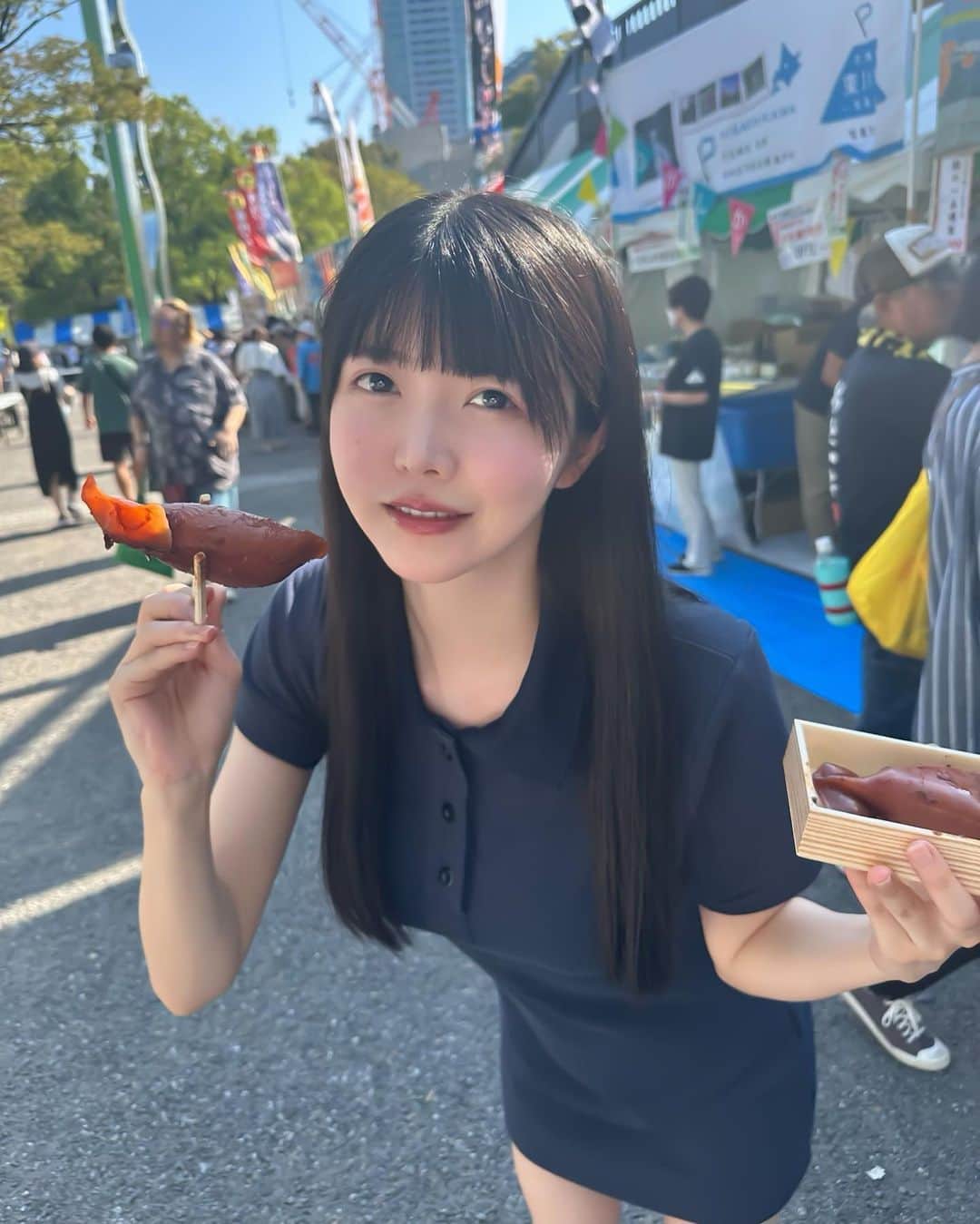 のインスタグラム：「北海道フェア行ってきたよ🐮  代々木公園で10/1までやってるよー！   #北海道フェア  #北海道  #北海道グルメ  #代々木公園 #黒髪  #黒髪ロング #攝影 #旅遊攝影 #拍攝 #寫真 #攝影日記 #人像攝影 #攝影師 #互惠 #拍照 #人像摄影 #攝影日常」