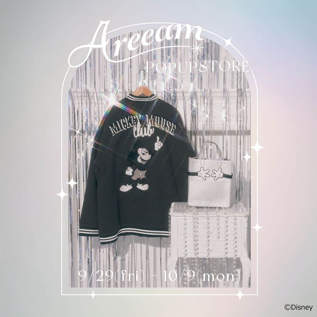 のインスタグラム：「【Areeam POP UP STORE｜2023.9.29 (Fri) - 10.9 (Mon)】2F CONTAINER 人気YouTuberのあいにゃんがディレクターを務めるアパレルブランド、Areeam（アリーム）。 「好きが詰まったお洋服で心から輝ける自分に」をキーワードに、オリジナル商品やディズニーコレクションを展開。 #ラフォーレ原宿 #ラフォーレ #原宿 #laforetharajuku #laforet #harajuku #popup ＃Areeam #Disney100」