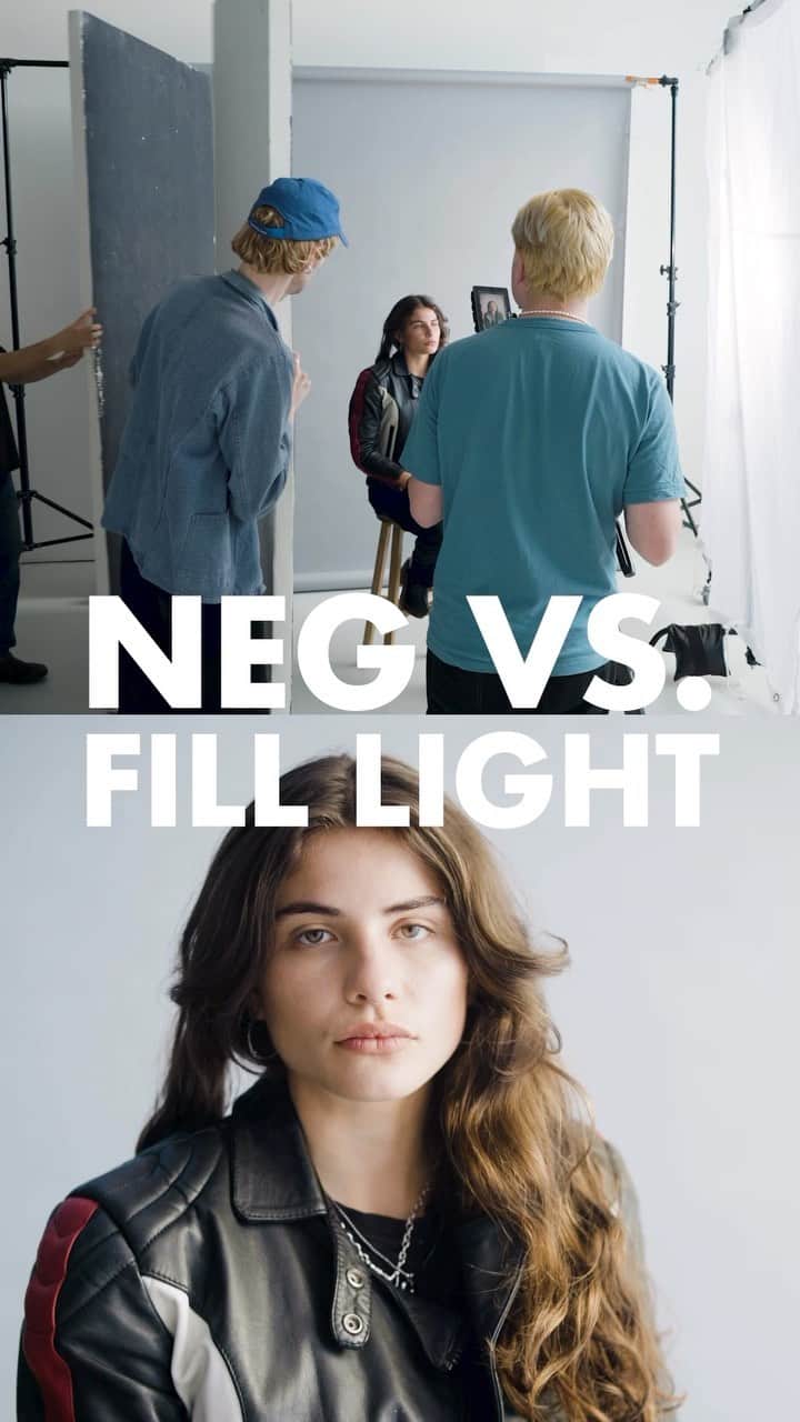 leslie & dani & harriのインスタグラム：「Negative fill vs bounce fill - read below  🖤 NEGATIVE FILL - Increases contrast and adds a three-dimensional feel to your imagery. - Subtracts light wherever it is placed - Commonly used to enhance contrast when working with soft light. - Works well when attempting to control light in environments with abundant ambient light bouncing around, such as in a room with white walls or outdoors.  🤍 BOUNCE FILL - Decreases contrast & makes your subject feel friendly and inviting - Increases the available light from wherever it is placed - Commonly used in beauty work & for brands that want to appear friendly and inviting  - Works best when you have a strong source coming from the opposing side that you can bounce back in  ✨ BONUS TIPS - To increase or decrease the amount of negative or bounce fill, simply move it closer or further away from the subjects - You can use almost anything, from fabric, to 5in1 reflectors all the way up to professional floppy’s, fabrics & frames.  Follow @waitingontheworld for more lighting & shooting tips.  #photography #filmmaking #lightingtutorial #howtolighting」