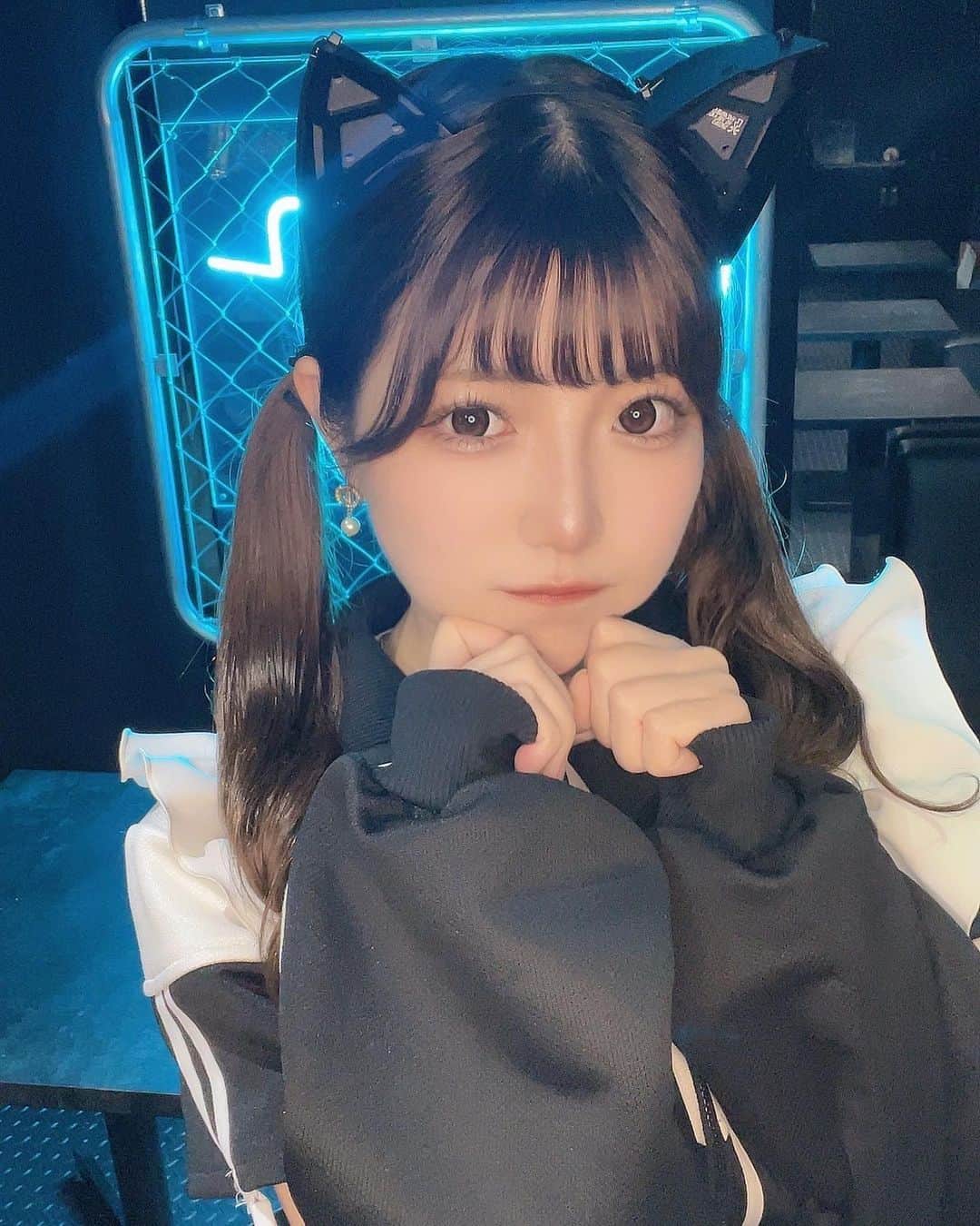 愛白かなたさんのインスタグラム写真 - (愛白かなたInstagram)「サイバーにゃんこ🐈‍⬛‎ゲスト出勤ありがとうございました‪‪❤︎‬」9月28日 22時44分 - knt_811
