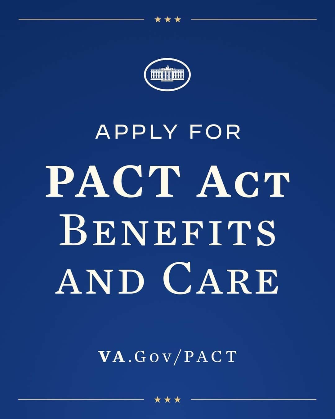 The White Houseさんのインスタグラム写真 - (The White HouseInstagram)「The PACT Act is the most significant expansion of benefits and services for toxic exposed veterans in more than 30 years.  Learn more about eligibility and sign up before the health care special enrollment period ends on September 30th at VA.gov/PACT.」9月28日 23時00分 - whitehouse
