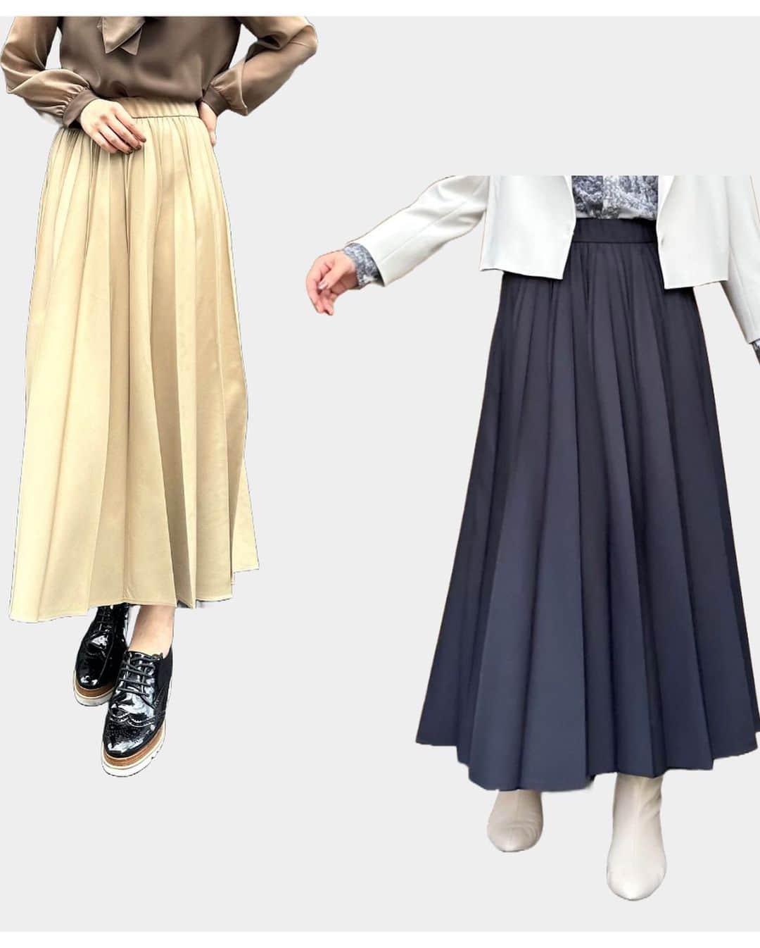 LUMINOSO COMMECAさんのインスタグラム写真 - (LUMINOSO COMMECAInstagram)「〈Airy Chino Clothes プリーツスカート〉  存在感のあるモードなワイドプリーツスカートはシンプルなコーディネートも様になる1着。  ジャケット合わせでお仕事着としでもおススメです。  price→¥30,800  color→ beige.navy   #luminosocommeca #ルミノーゾコムサ #秋冬コーデ #お仕事着 　#ワイドプリーツ #新宿髙島屋　#有楽町丸井 #池袋東武　#パルコヤ上野 #グランデュオ立川  #札幌丸井今井　#静岡伊勢丹 #阪神梅田　#あべの近鉄 #神戸阪急　#博多阪急」9月28日 23時04分 - luminosocommeca_official