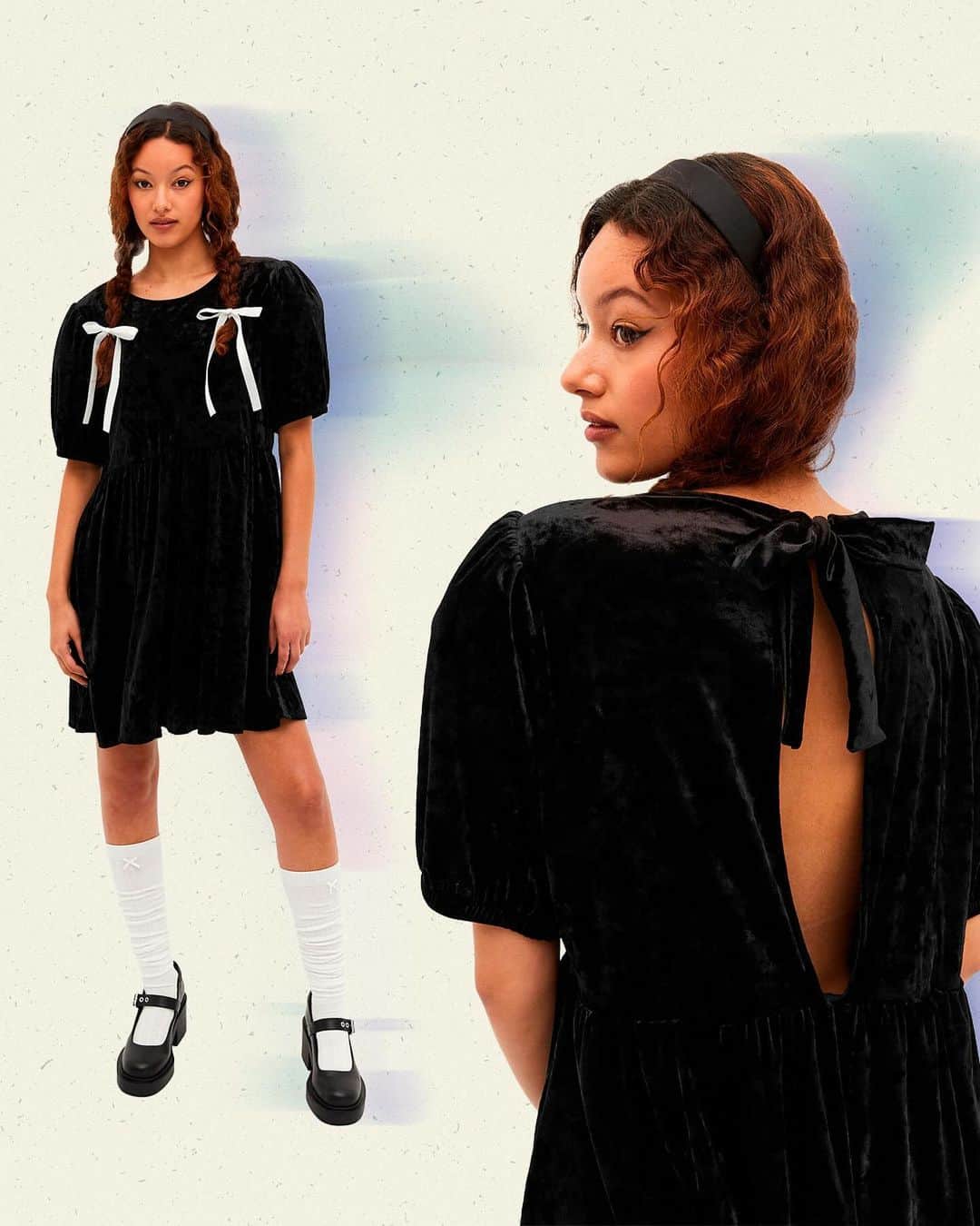 モンキのインスタグラム：「Get a Halloween head start 🕯️ W’ve lined up the essentials for channeling ur inner Wednesday 🕷️🎀」