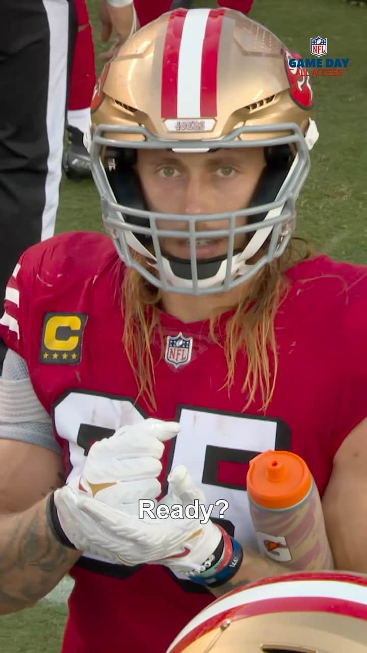 サンフランシスコ・フォーティナイナーズのインスタグラム：「@gkittle really needs to be mic’d up all the time 😭  (via @nflfilms)」