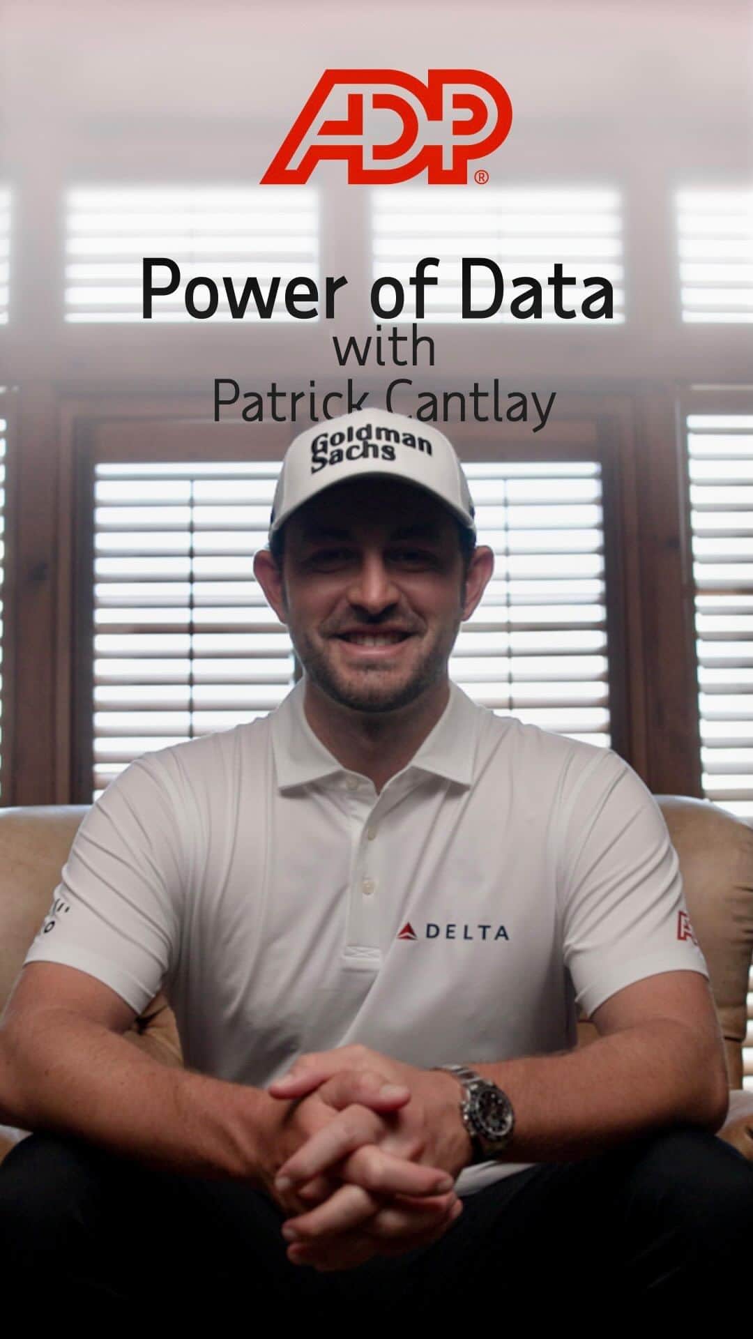パトリック・キャントレーのインスタグラム：「Team events are unique in golf, and data and analytics are more important than ever when pairing skillsets & formats.  ADP chief data officer Jack Berkowitz and PGA TOUR Professional Patrick Cantlay discuss the Power of Data.   #TeamADP」