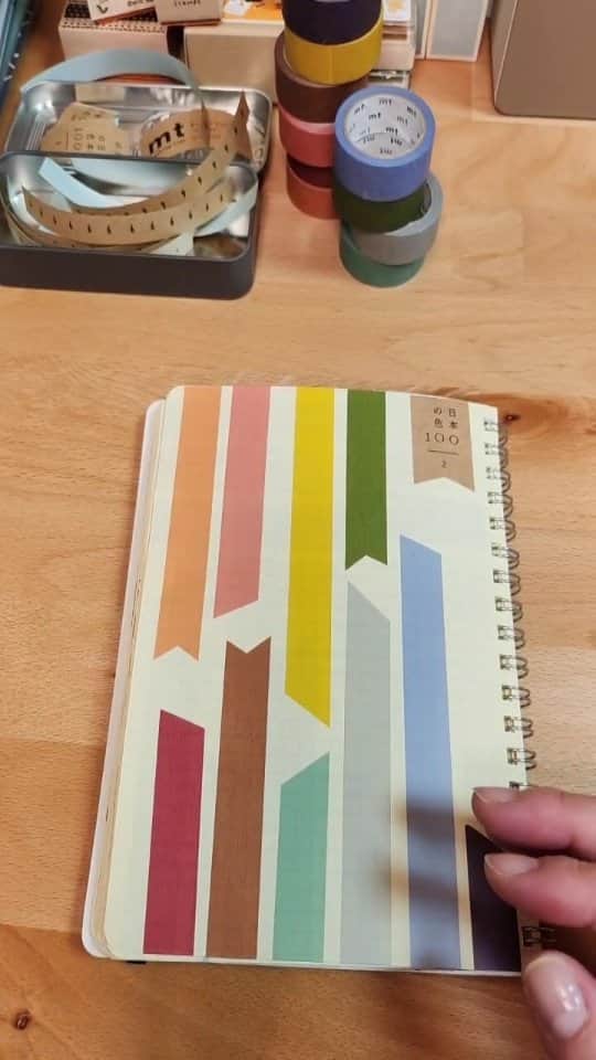 mizutamaのインスタグラム：「9/28 日本の色 100 mt  #マスキングテープ」