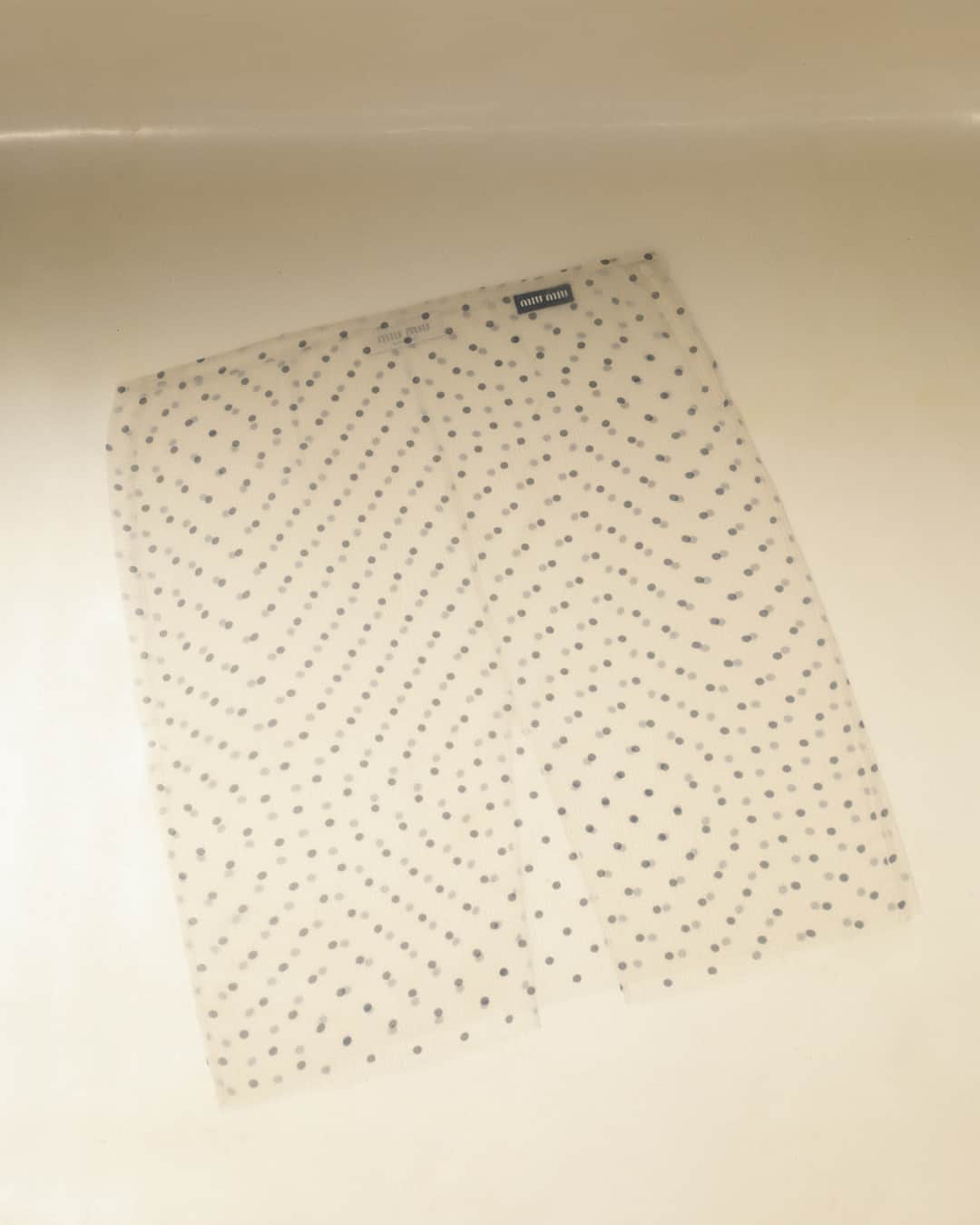 Miu Miuさんのインスタグラム写真 - (Miu MiuInstagram)「Miu Miu Fall/Winter 2023 features the elegant polka-dot skirt in transparent chiffon fabric.   Photographed by @AlmLibera. Creative direction by @EdwardQuarmby. Styled by @LottaVolkova.  #MiuMiuLIVE #MiuMiuFW23」9月29日 1時00分 - miumiu