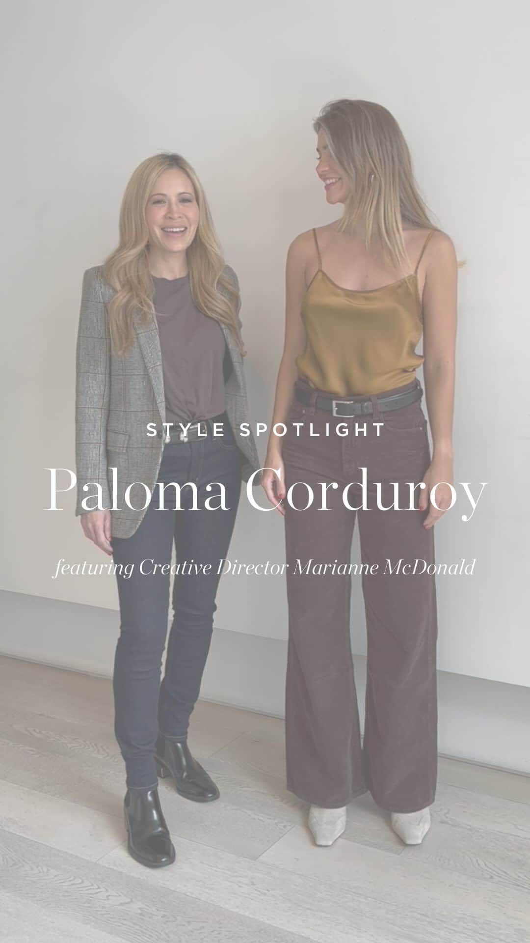 のインスタグラム：「How to style the Paloma Corduroy with Creative Director, @mariannegmcdonald」