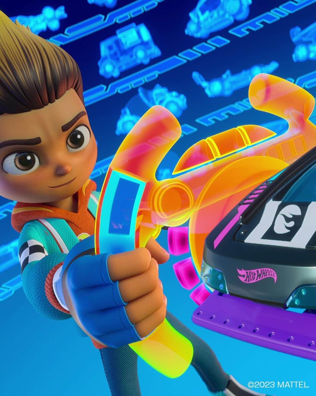 Hot Wheelsさんのインスタグラム写真 - (Hot WheelsInstagram)「Coming soon to @Netflix: Hot Wheels Let’s Race! 🏁   Mixing out-of-this-world vehicles, high-octane racers and thrill-seeking challenges, our all-new action packed comedy series for kids follows the next generation racers.  Follow Coop, Spark, Mac, Brights, Axle and Sidecar -- as they attend a racing camp that always puts the pedal to the metal!  Hot Wheels Let’s Race premieres on @Netflix Spring 2024. #HotWheels」9月29日 1時14分 - hotwheelsofficial
