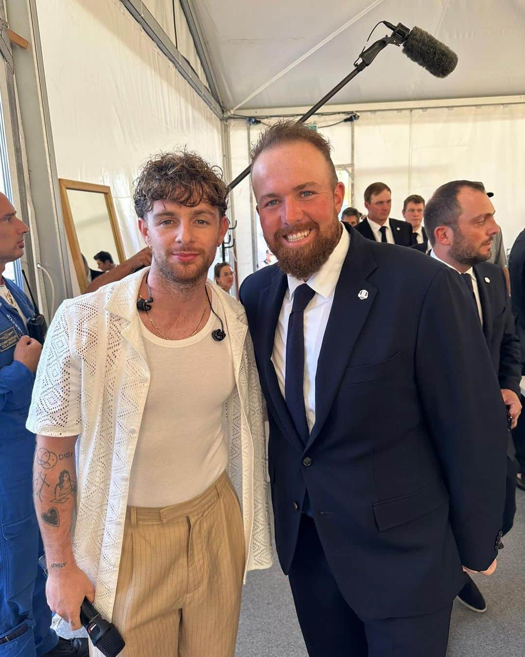 シェーン・ローリーのインスタグラム：「Two Offaly lads @tom.grennan ☘️」