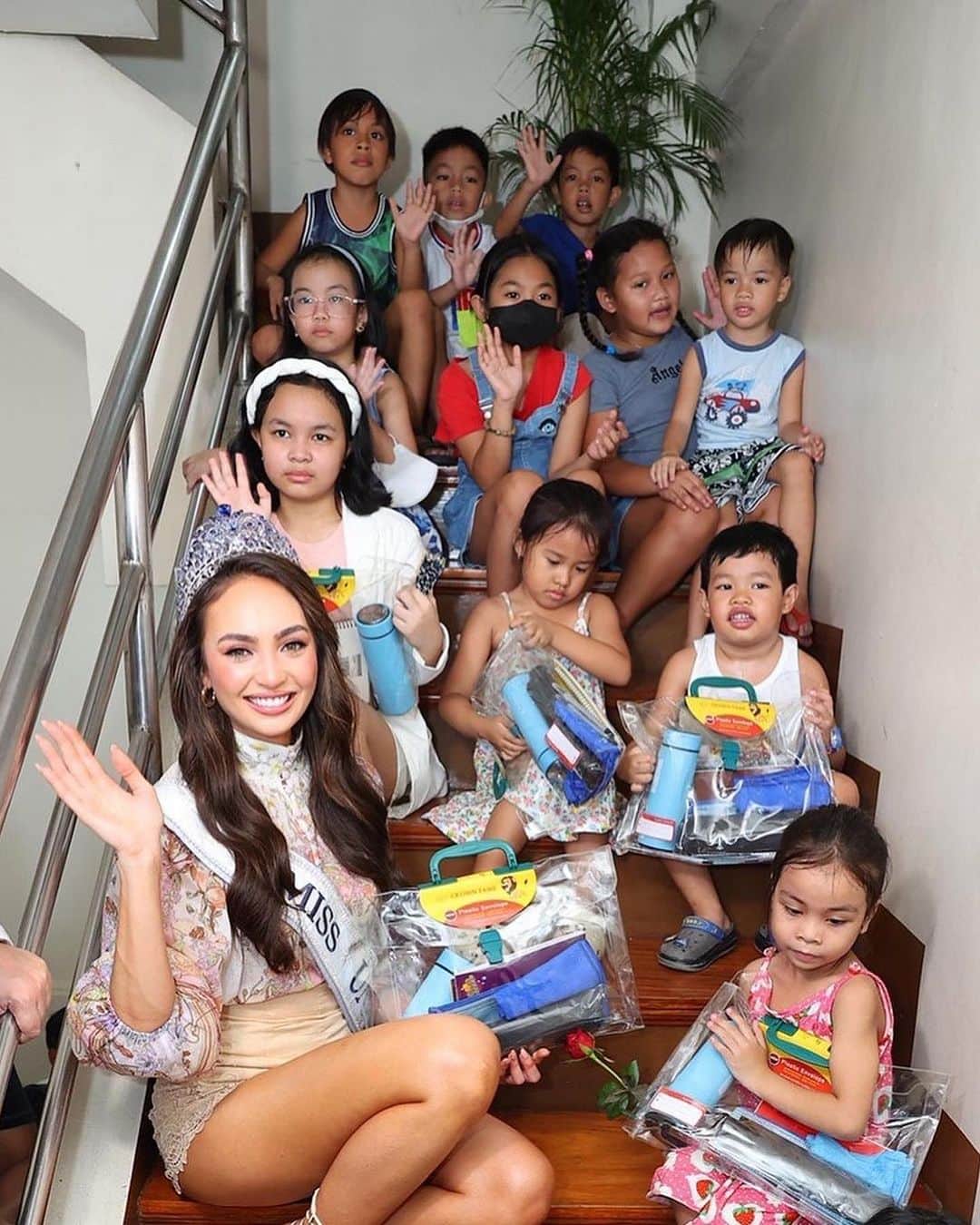 イリス・ミトゥネールのインスタグラム：「Reflection from Miss Universe 👑  “As I’m finishing up a whirlwind trip in Paris, I'm reflecting on all of the amazing forces for good I've met this year in my travels. I'm constantly in awe of the strength and passion of the people I've had the privilege of meeting during my reign. Whether it’s reuniting with my Miss Universe sisters, or greeting the children part of SmileTrain, or attending the crownings of the incoming Miss Universe delegate class, one thing has always been clear - the future is bright ✨  “Everytime I put on the @mouawad crown I’m reminded of the importance of being a Force For Good. As I near the end of my reign, I've got quite a lot I'm still excited to do as Miss Universe. Tell me what you'd like to see in the comments ⬇️”  #ad #ForceForGood」
