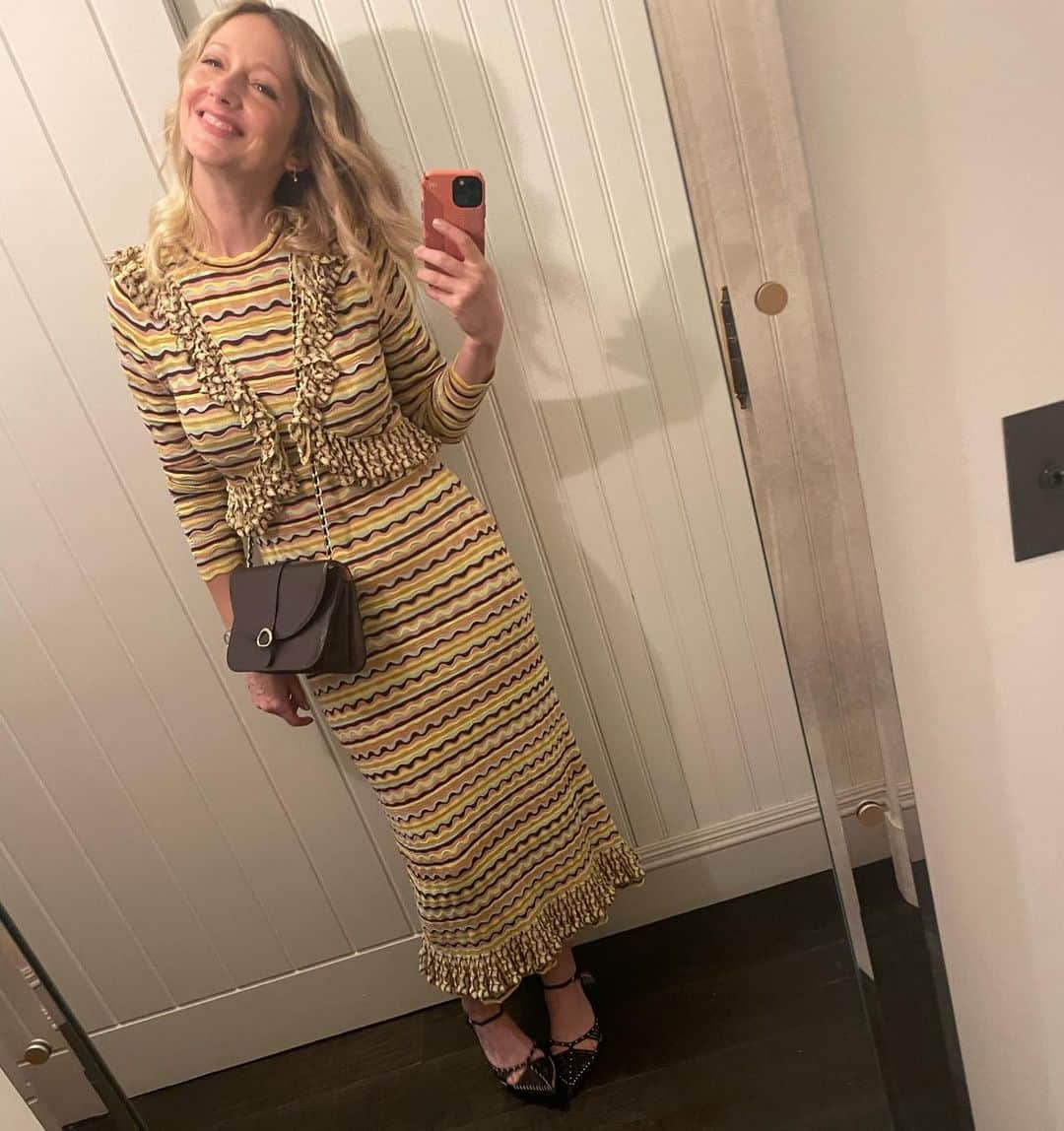 ジュディ・グリアのインスタグラム：「The dresses I almost wore… (and one jumpsuit). I loved them all, but I could only wear one! Congratulations on the LA store @ullajohnson!! The selfies in your mirrors will be way better than this hotel room hallway!   #ullajohnson #nyfw」