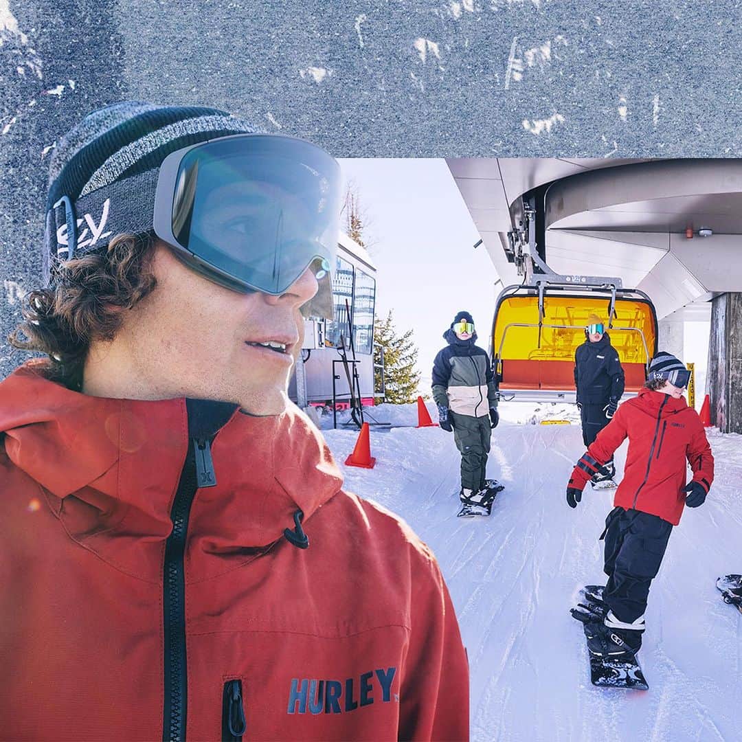 hurleyのインスタグラム：「Goggles, gloves, snow pants and jackets — oh my. Because cold is out and warmth is in. Shop The Chill Zone Collection at the link in bio 🗻」