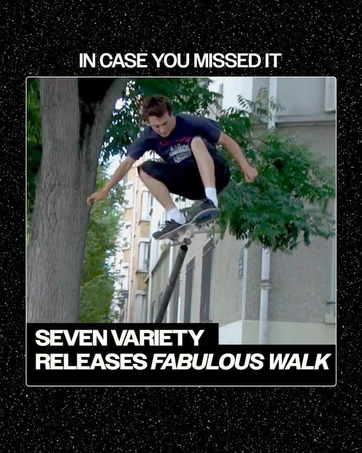 The Berricsのインスタグラム：「In Case You Missed It…  The latest video from @sevenvariety hit the internet this week from the French streetwear brand. ‘Fabulous Walk’ features a handful of rippers in a tantalizing mix of spectacular skating beautifully mixed with a bangin’ soundtrack. Ride on grinds galore… Fabulous Walk will make you want to run to the streets to stack some clips…  🎥 @arthurducat @elliotbonnabel @mat0u_ @raoulbarberis   Click the link in bio to watch the full video now showing on TheBerrics.com! #berrics #skateboardingisfun」