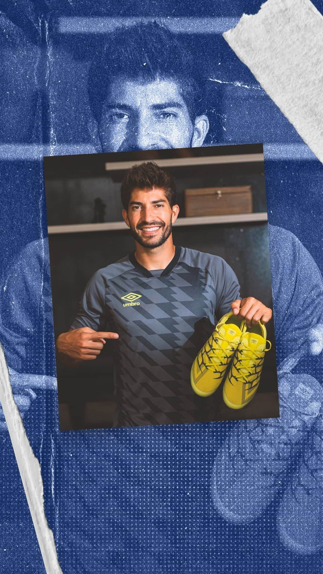 ルーカス・シウヴァ・ボルジェスのインスタグラム：「Lucas Silva agora faz parte do #NossoJogo 🔥⚽ O mais novo integrante do time Umbro Brasil vai escrever uma nova história no futebol brasileiro. Seja bem-vindo! 🙌  #UmbroBrasil #LucasSilva」