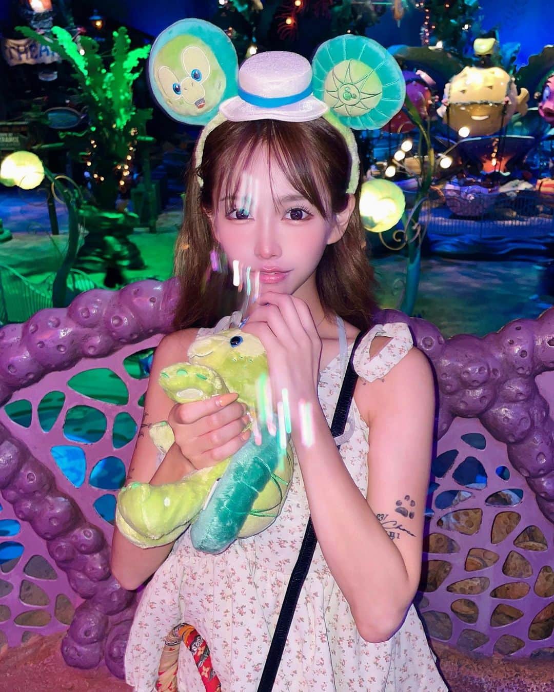 天音結愛のインスタグラム：「#東京ディズニーシー #カメ #名前覚えれない」